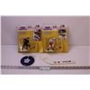 Image 1 : (2) Starting Lineup NHL Toys + Mini Stick and Toronto Maple Leaf Ornament