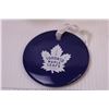 Image 4 : (2) Starting Lineup NHL Toys + Mini Stick and Toronto Maple Leaf Ornament