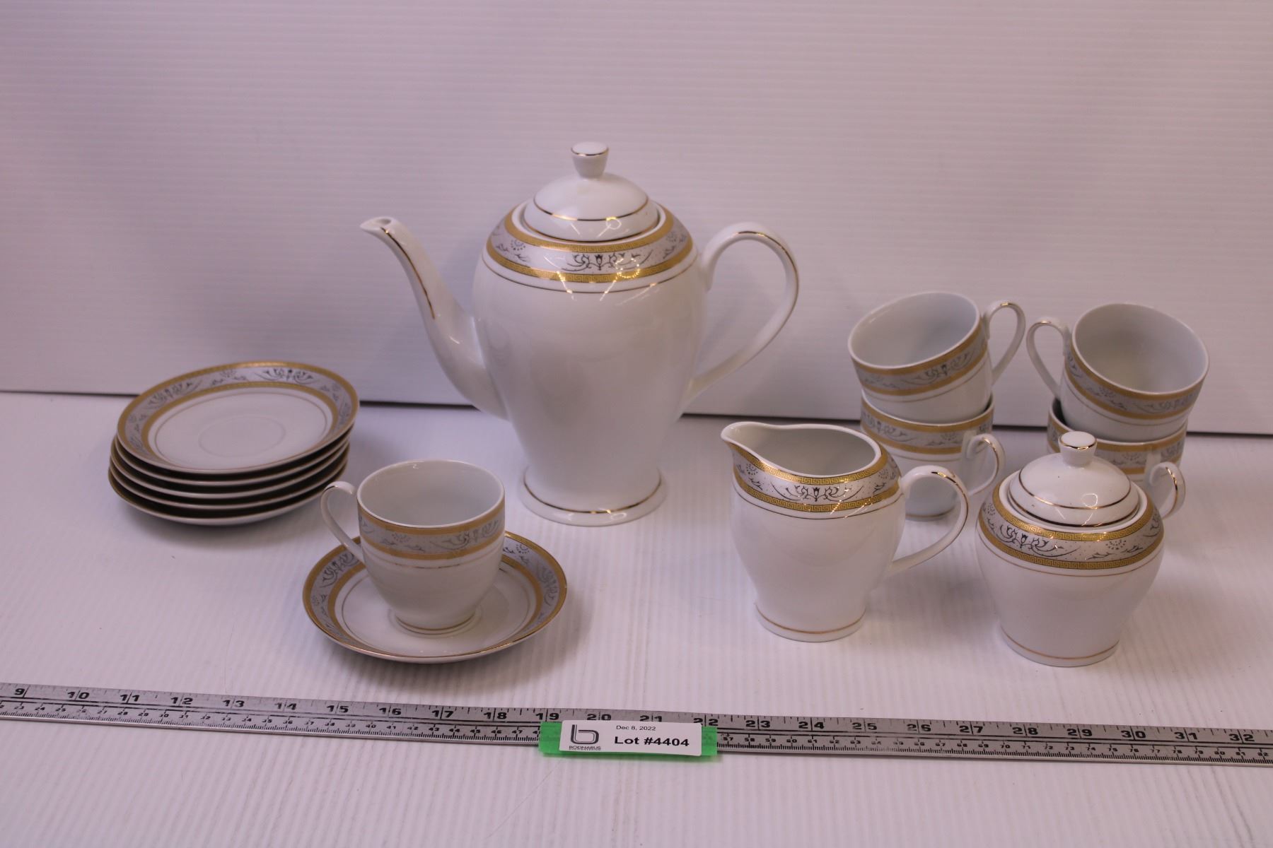 Alpine Tea Set Alpine Cuisine Tea Set (Tea Pot, Cream & Sugar, and (5) Cups w/ (6 ...