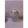 Image 4 : Alpine Cuisine Tea Set (Tea Pot, Cream & Sugar, and (5) Cups w/ (6)Saucers