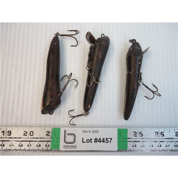 (3) Vintage Fish hooks
