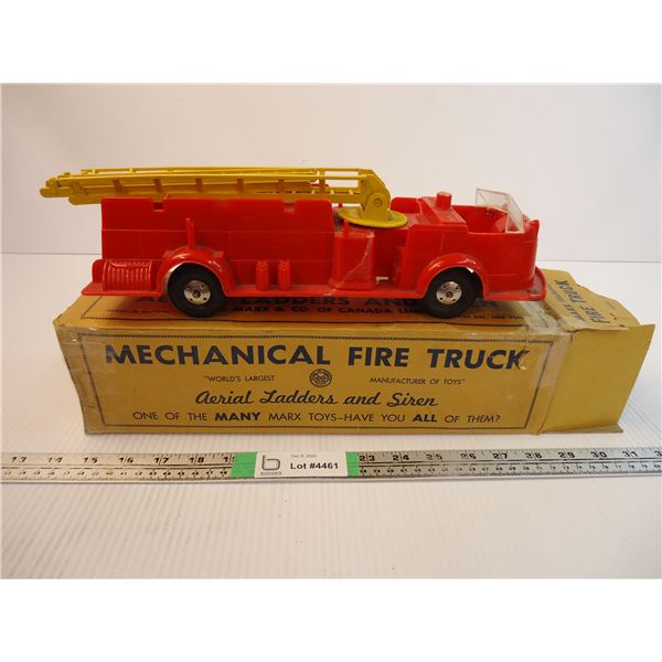 Marx Mechanical Fire Truck (damaged) - with original box