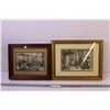 Image 2 : (2) Framed “3D” Anton Pieck Prints