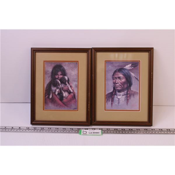 (2) Bill Hampton Indigenous Prints