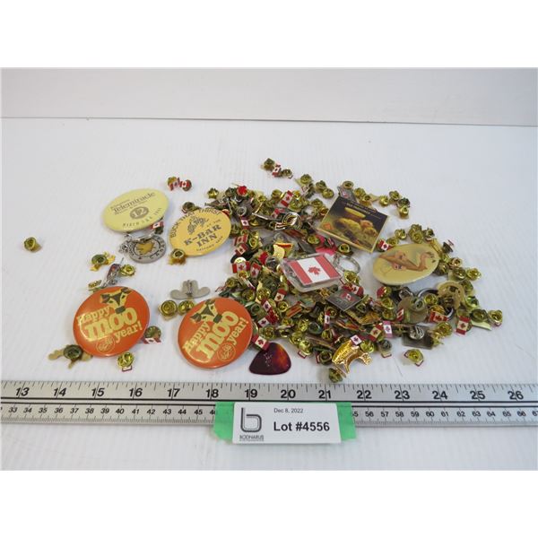 Assorted Pins - Buttons - Bodnarus Auctioneering