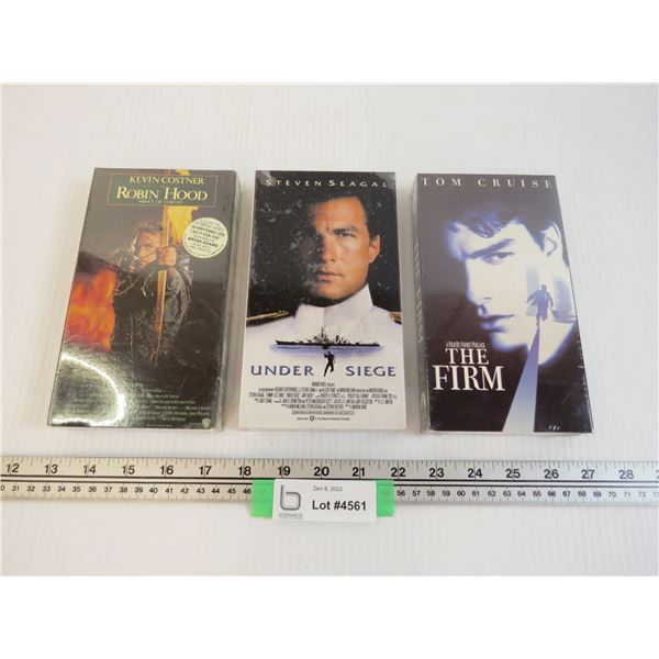 (3) VHS Tapes (new)