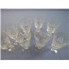 Image 3 : (8) Pinwheel Crystal Glasses