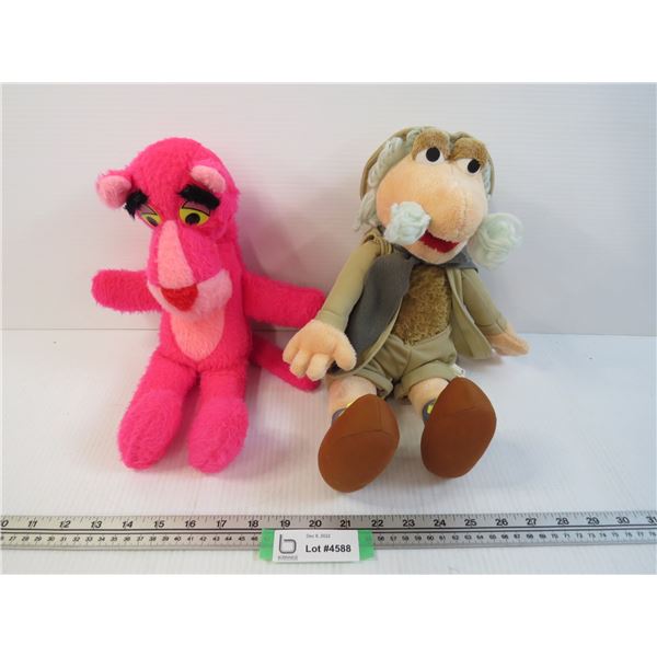 (2) Stuffed Toys (Fraggle & Pink Panther)