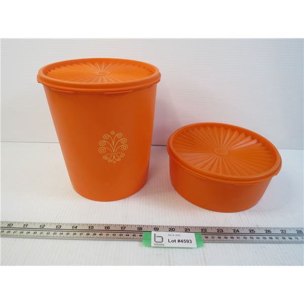 (2) Tupperware Containers - Bodnarus Auctioneering