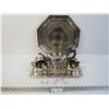 Image 1 : (2) Metal Trays - Tea Pot - Cream & Sugar Containers