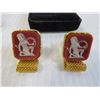 Image 2 : (2) Cufflinks - Card Holder