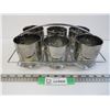 Image 1 : (6) Glasses in Metal Holder