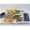 Image 1 : Lot of Rulers - Pencils - Wallet - Geometry Set - Baseball Cards