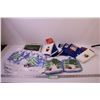 Image 1 : (4) Winter Placemats, Table Cloth, (8) Hand Towels, and (4) Potholders