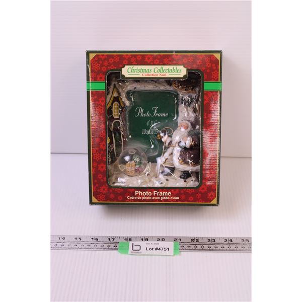 Christmas Snow Globe Picture Frame