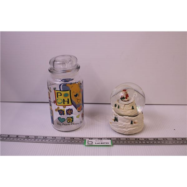Snowglobe + Winnie the Pooh Jar
