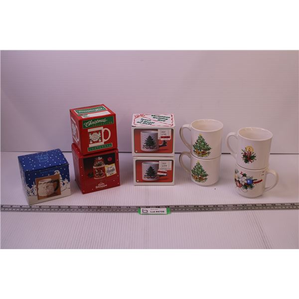 (9) Christmas Coffee Mugs