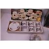 Image 2 : Christmas Teapot and Set of (6) Cups and Saucers
