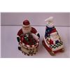 Image 2 : (2) Christmas Decor Items + Soap Dish and Soap Dispenser