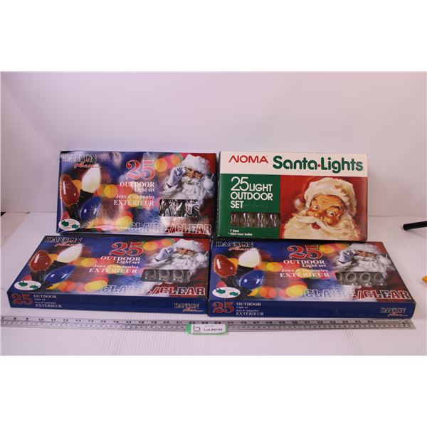(4) Boxes of Exterior Christmas Lights