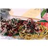 Image 3 : Box of Gift Wrapping Supplies + (2) Packs of Wire Light Stakes