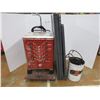 Image 1 : *Forney Arc Welder - Pail of Welding Cables - Metal Shelves