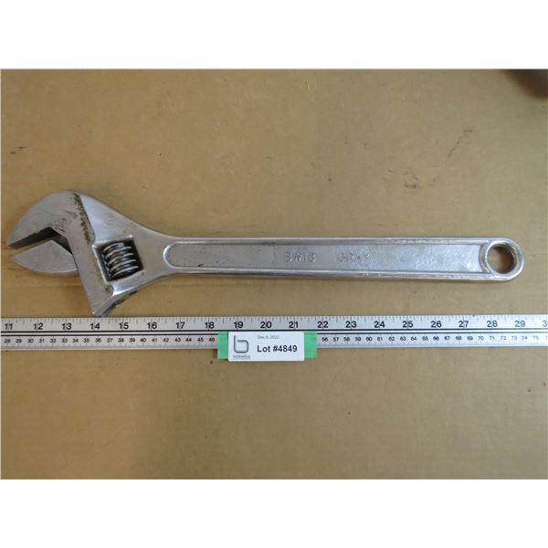 Gray Crescent Wrench