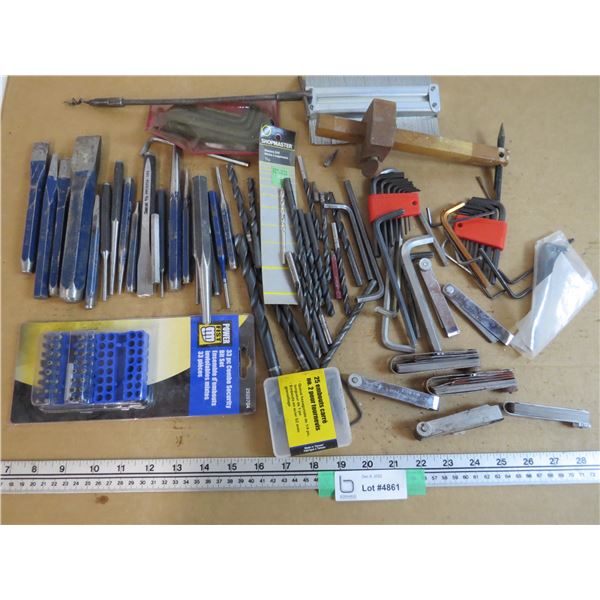 Cold Chisels - Punches - Drill Bits - Feeler Gauges - Allen Keys