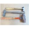 Image 2 : (2) Ball Peen Hammers - (1) Sledge Hammer
