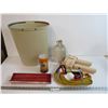 Image 1 : Door Bell Chimes - Booster Cables - Garbage Can - Misc. Items