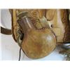 Image 2 : Leather Crafted Purse - Leather Flask & Knife Sheath