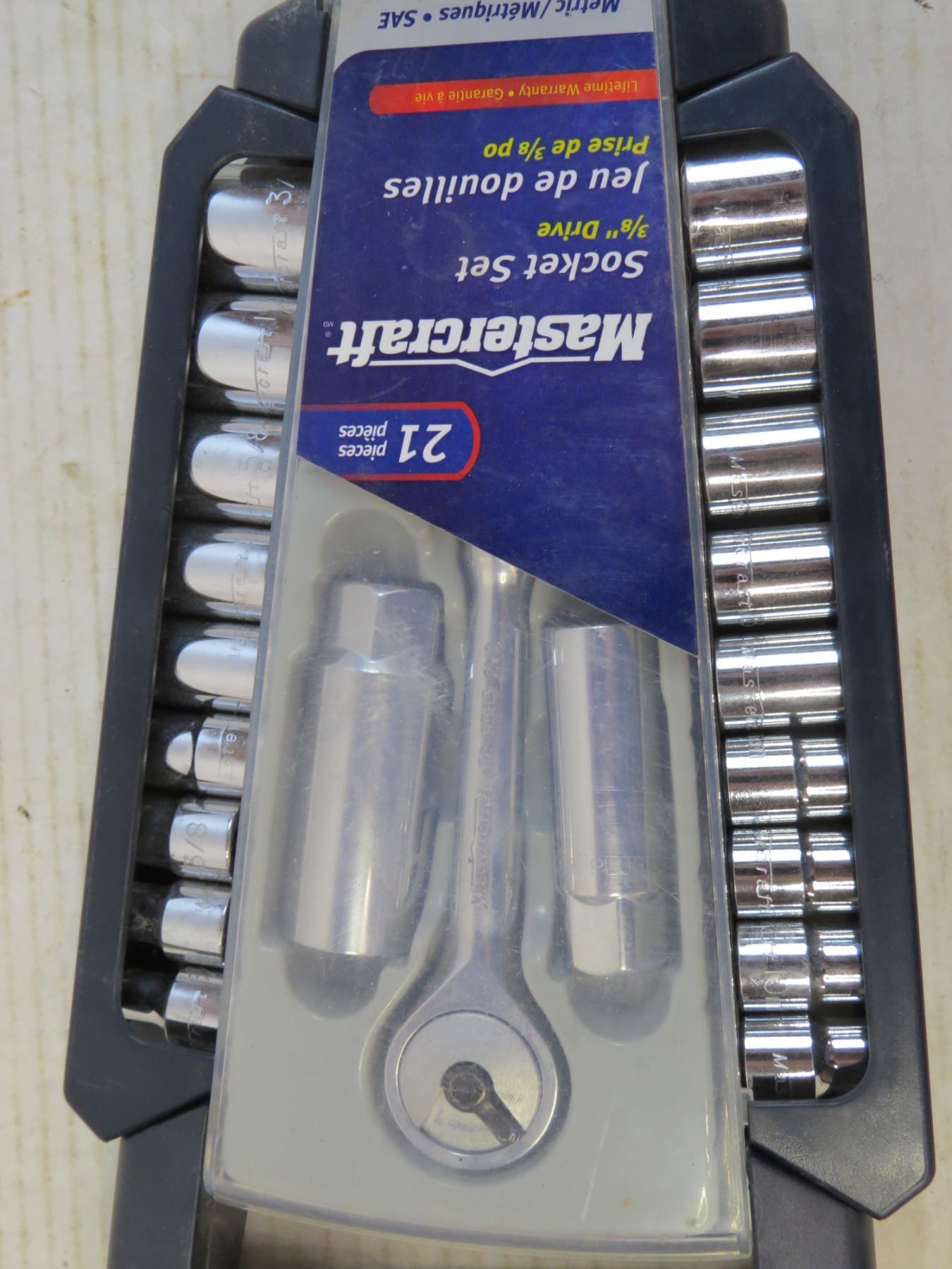 Set Clef Mastercraft MasterCraft 21 Piece Socket Set 3/8