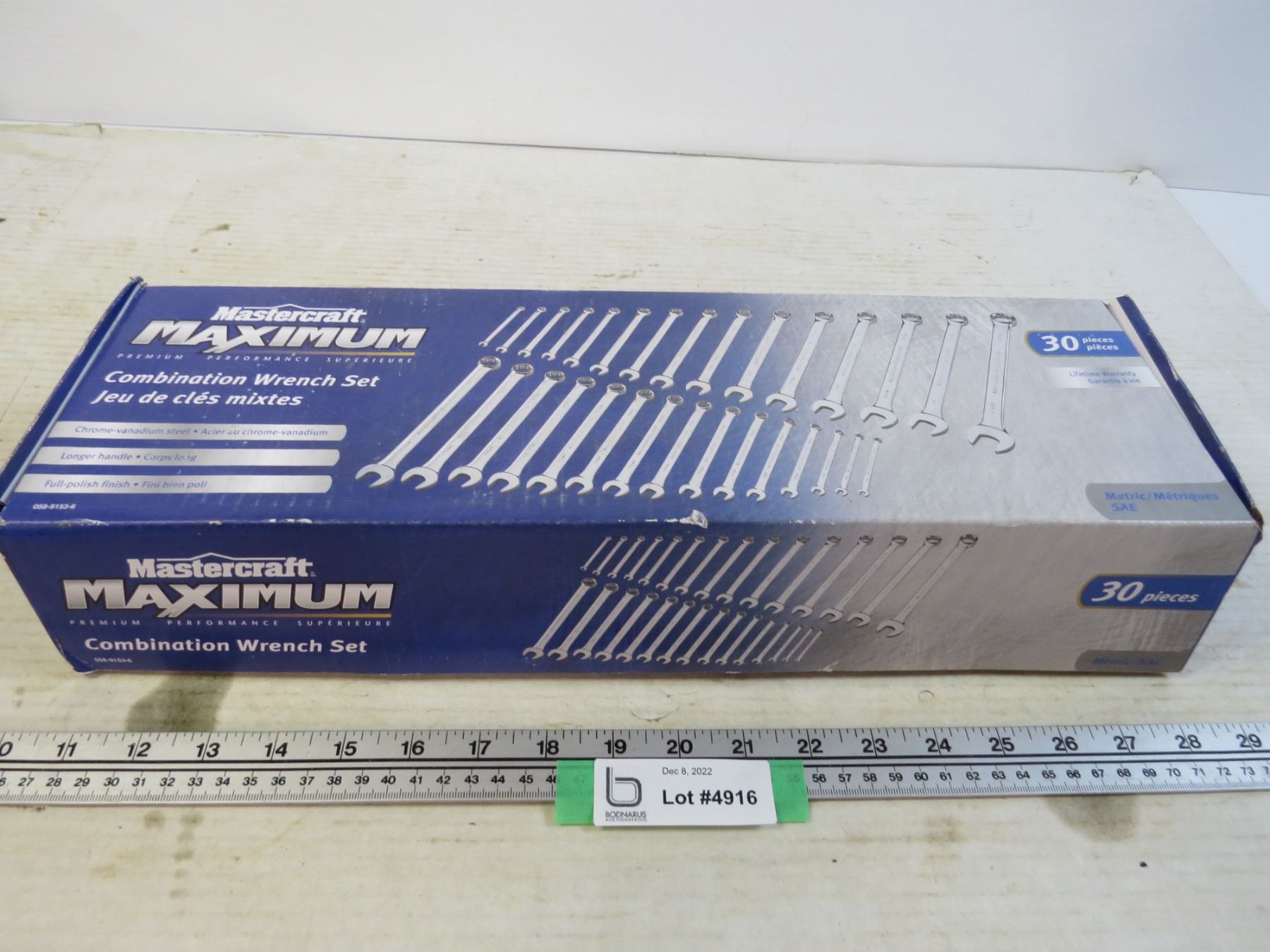 Mastercraft 30 Piece Combination Wrench Set (unopened - Metric ...