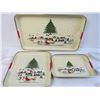 Image 2 : (3) Serving Trays - Vegetable Dip Dishes?