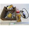 Image 1 : Stant Vacuum Tester - Wooden Box with Assorted Wrenches - Stapler with Staples - Tireminder