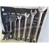 Image 2 : (7) Piece Wrench Set - Crescent Wrenches - Ratchets