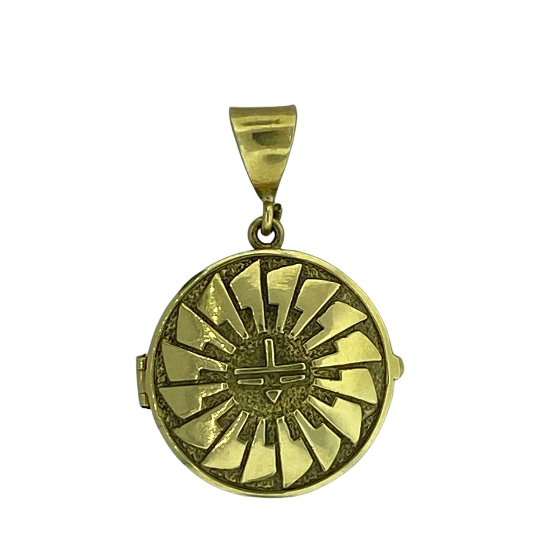 Don Supplee (Hopi), Sunface Locket Pendant