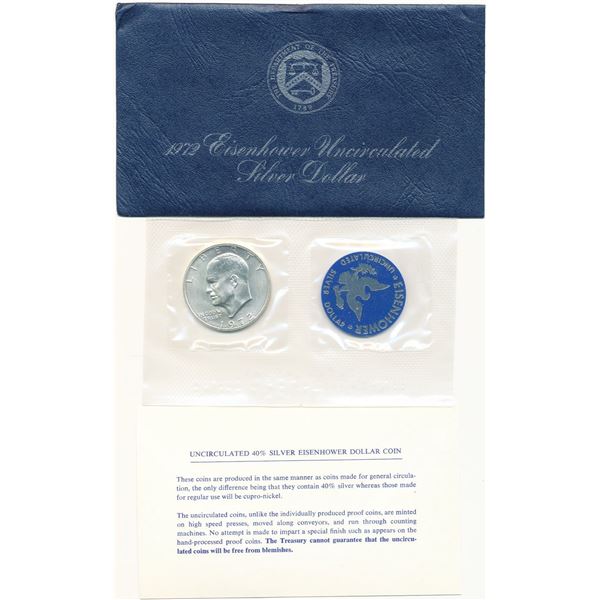 1972 Eisenhower 40% Silver Dollar