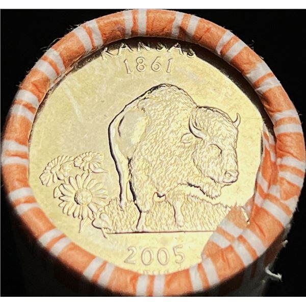2007 $10 (40-coin) Roll Kansas State Quarter