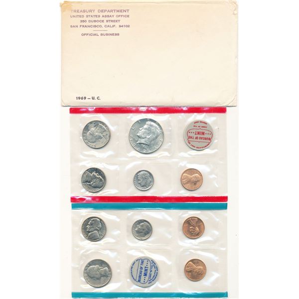 1969 United States Assay Office Set (10-coins)