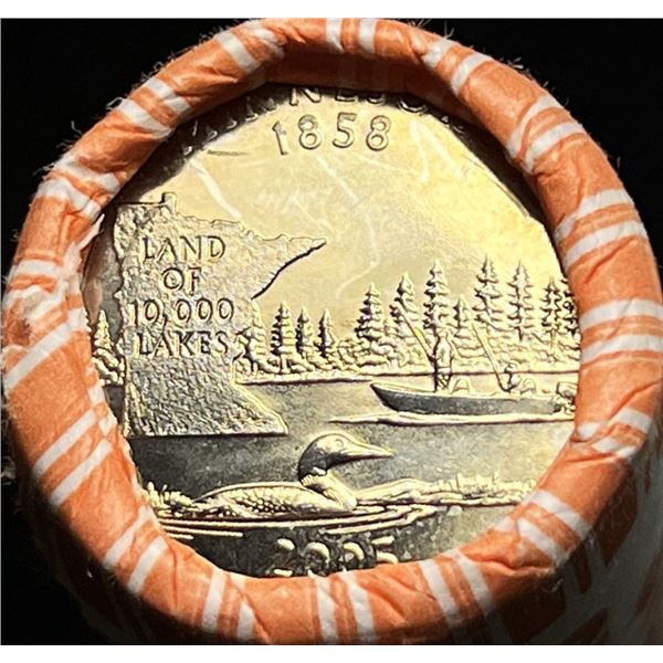 2007 $10 (40-coin) Roll Minnesota State Quarter