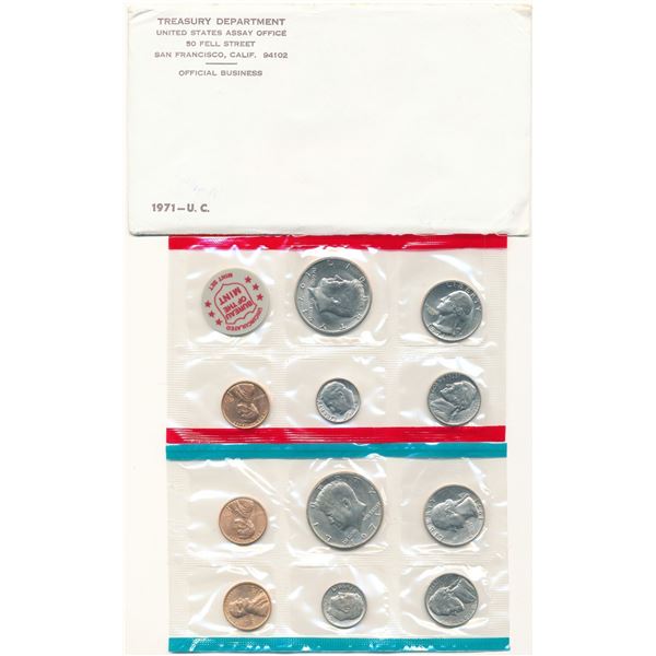 1971 United States Assay Office Set (11-coins)