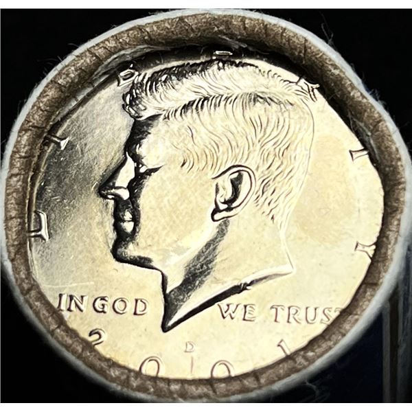 2001 $10 (20-coins) Roll Kennedy Half Dollars