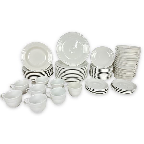 (60 pc) White Fiestaware Dinnerware Set