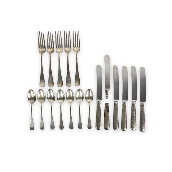 (18 pc) Vintage Cartier Sterling Silver Flatware