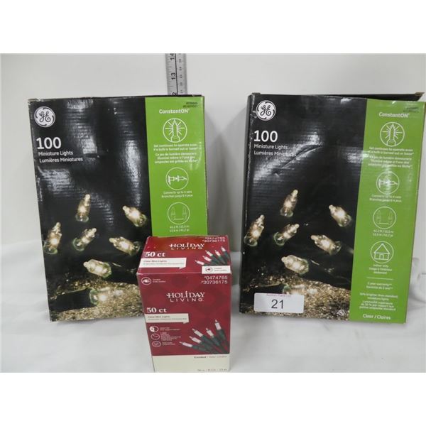 miniature Christmas lights