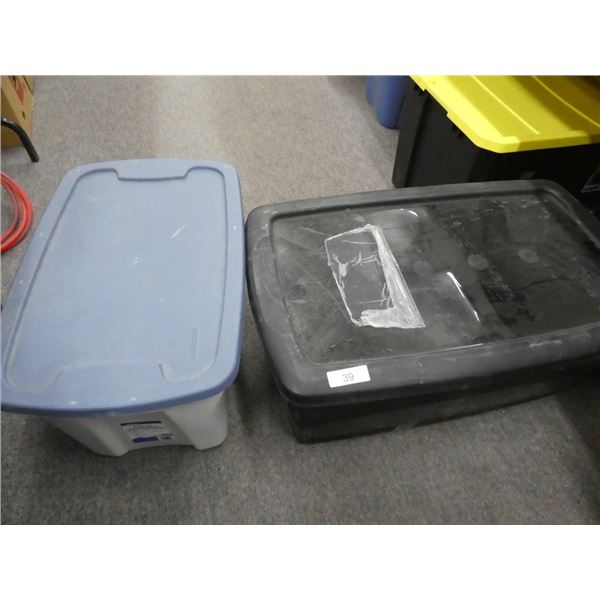 plastic totes w/ lids