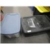 Image 1 : plastic totes w/ lids