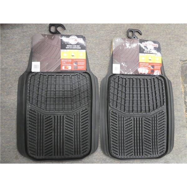 2 Motomaster rubber floor mats