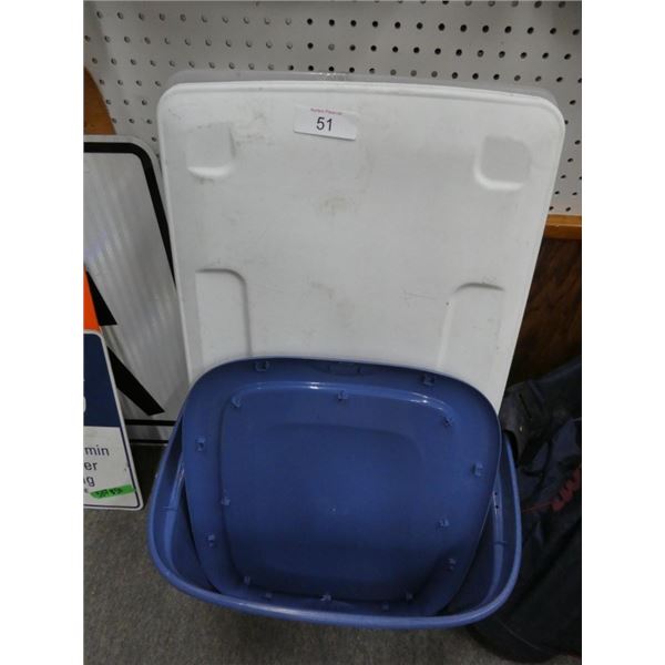 plastic totes w/ lids